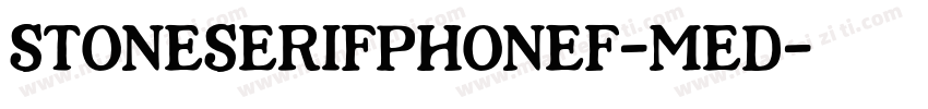 StoneSerifPhonEF-Med字体转换