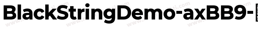 BlackStringDemo-axBB9字体转换