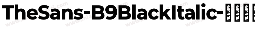 TheSans-B9BlackItalic字体转换