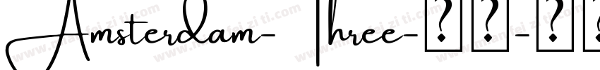 Amsterdam-Three-普通字体转换