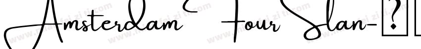 AmsterdamFourSlan字体转换