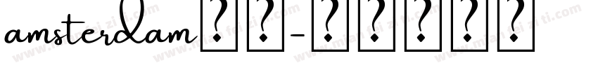 amsterdam字体字体转换