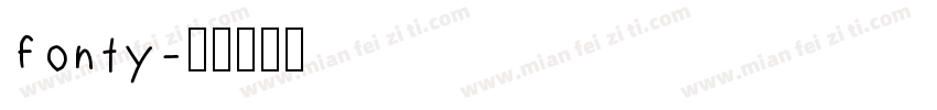 fonty字体转换