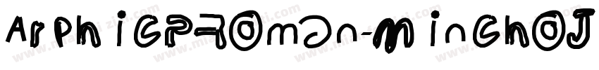 ArphicPRoman-MinchoJ字体转换