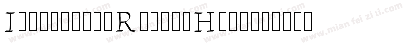 IntellectaRomanaHuma字体转换