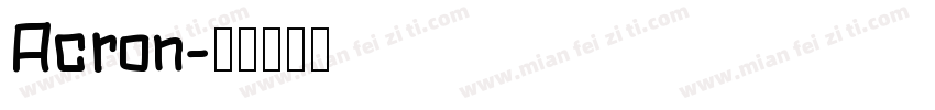 Acron字体转换