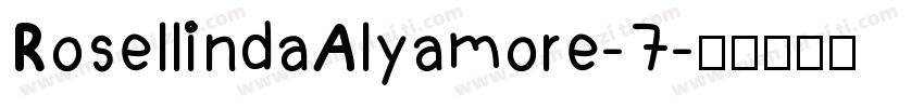 RosellindaAlyamore-7字体转换