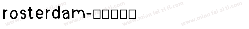 rosterdam字体转换