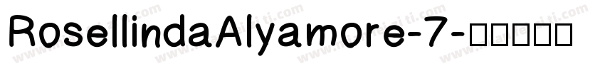 RosellindaAlyamore-7字体转换