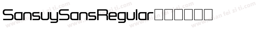 SansuySansRegular字体转换