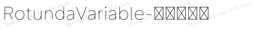 RotundaVariable字体转换