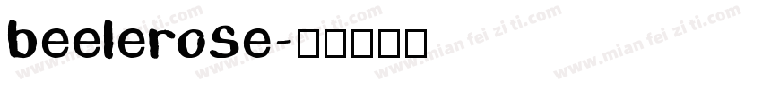beelerose字体转换