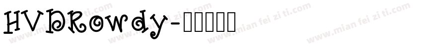 HVDRowdy字体转换