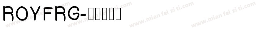 ROYFRG字体转换