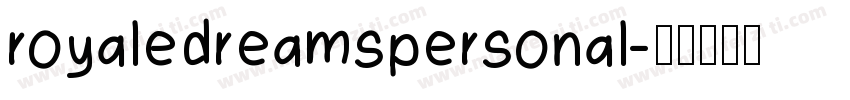 royaledreamspersonal字体转换