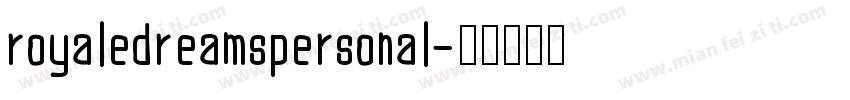 royaledreamspersonal字体转换