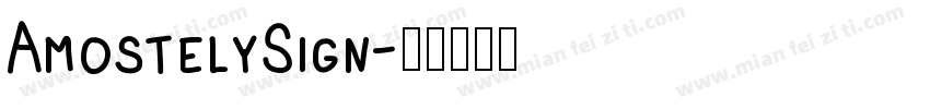 AmostelySign字体转换