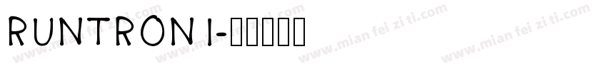 RUNTRON1字体转换