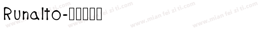 Runalto字体转换