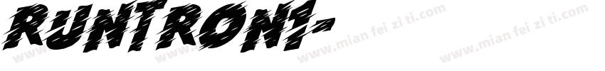 RUNTRON1字体转换