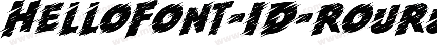 HelloFont-ID-RouRun字体转换