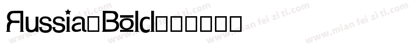 Russia-Bold字体转换