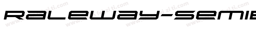 Raleway-SemiBoldItal字体转换