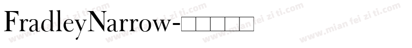 FradleyNarrow字体转换