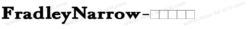 FradleyNarrow字体转换