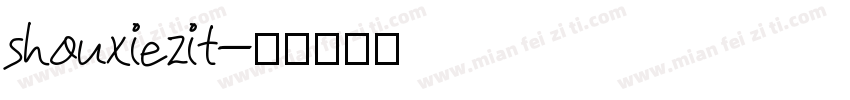 shouxiezit字体转换