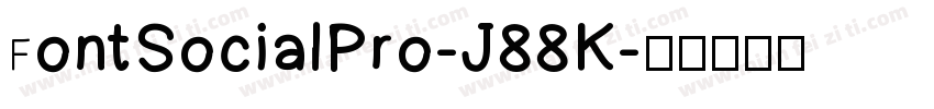 FontSocialPro-J88K字体转换