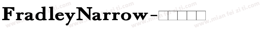 FradleyNarrow字体转换