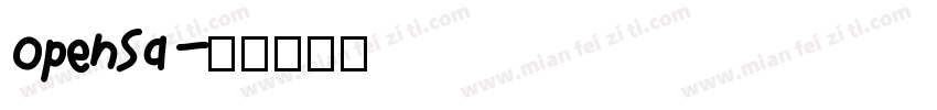 OpenSa字体转换