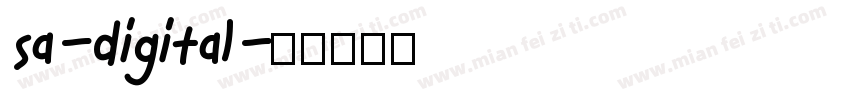 sa-digital字体转换
