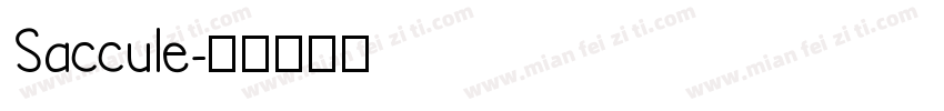 Saccule字体转换