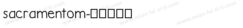 sacramentom字体转换