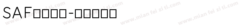 SAF等宽字体字体转换