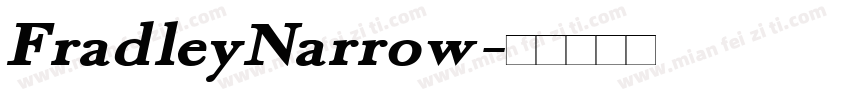 FradleyNarrow字体转换