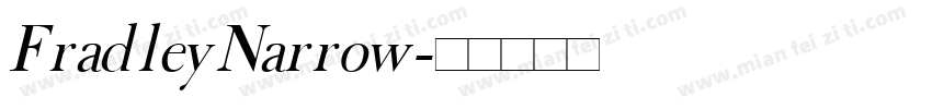FradleyNarrow字体转换