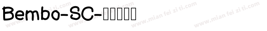 Bembo-SC字体转换