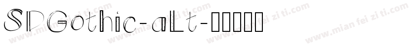 SDGothic-aLt字体转换