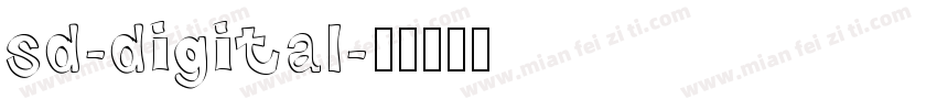 sd-digital字体转换