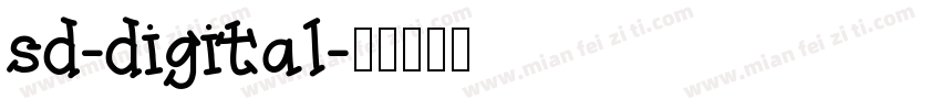 sd-digital字体转换
