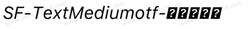 SF-TextMediumotf字体转换