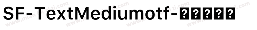 SF-TextMediumotf字体转换