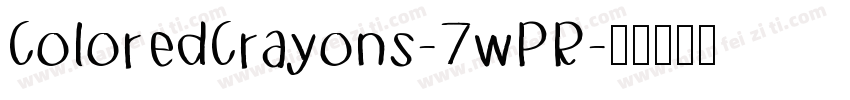ColoredCrayons-7wPR字体转换
