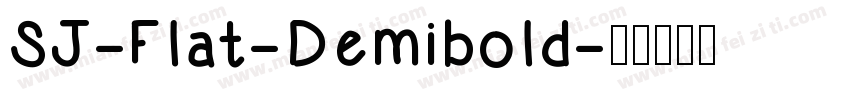 SJ-Flat-Demibold字体转换