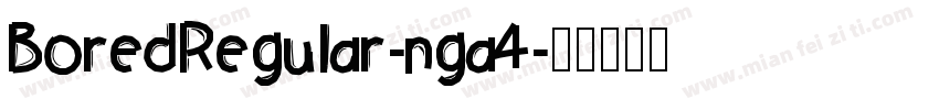 BoredRegular-nga4字体转换
