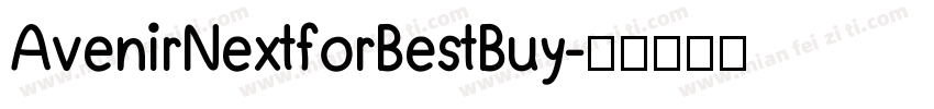 AvenirNextforBestBuy字体转换