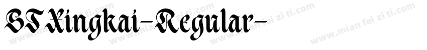 STXingkai-Regular字体转换